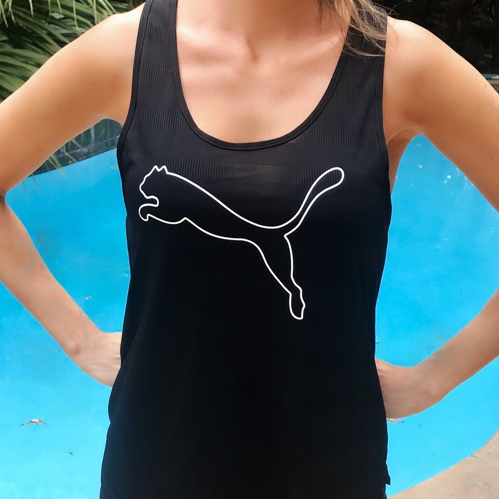 Puma Cute Twist Back Tank Top, S